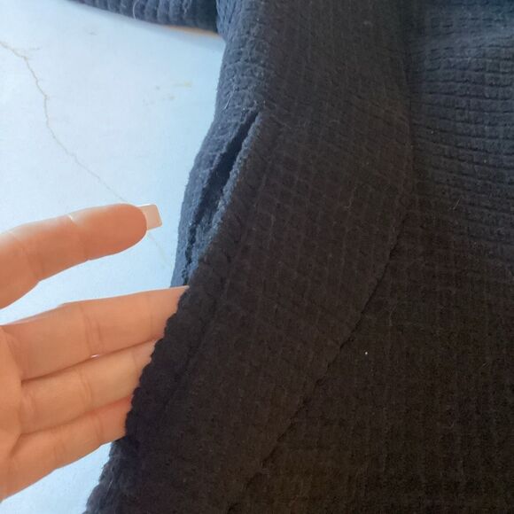 Jones New York Black Wool Blend Trench Coat Sz 8 Lined - Picture 7 of 11